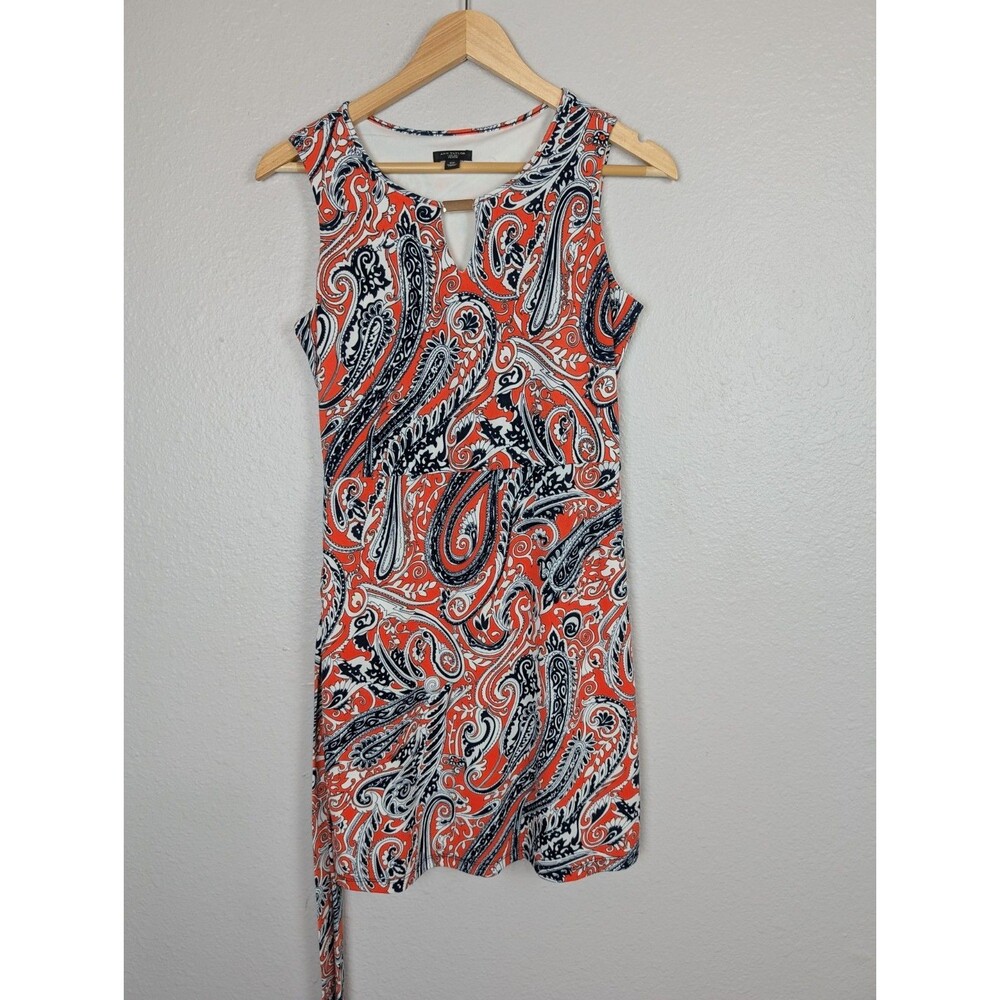 Ann Taylor Paisley Belted Dress Women's Size 2 Petite
